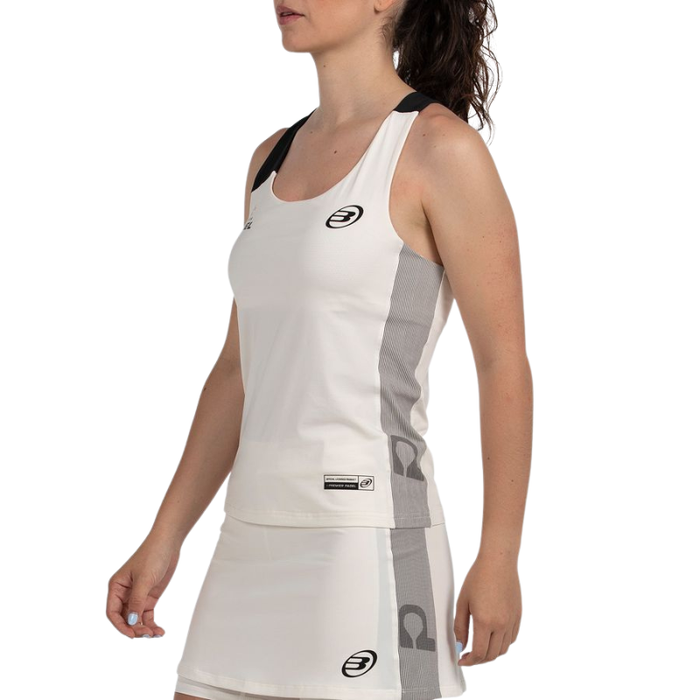 Débardeur Bullpadel Pirac Blanc Femme - Esprit Padel Shop