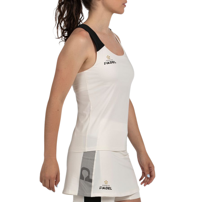 Débardeur Bullpadel Pirac Blanc Femme - Esprit Padel Shop