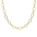 Diva Oval Link Necklace (Goldtone)