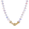 Divine Crystal Sparkle Crystal Magnetic Interchangeable Necklace (Goldtone/Crystal AB)