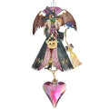 Divine Diva Witch & Lavender Aphrodite Heart Ornament (Goldtone)