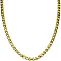 Divine Luxury Box Chain Magnetic Closure 30" Necklace (Goldtone)