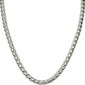 Divine Luxury Box Chain Magnetic Closure 30" Necklace (Sterling Silvertone)
