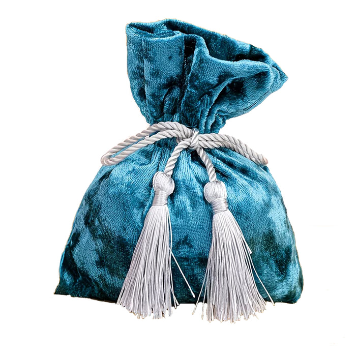 Divine Velvet Follydust Pouch (Misty Blue)