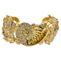 Dreamer Nautilus Shell Cuff Bracelet (Goldtone)