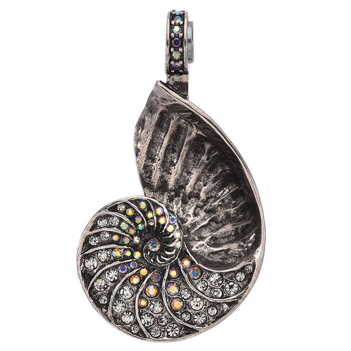 Dreamer Nautilus Shell Magnetic Enhancer (Silver Ox)