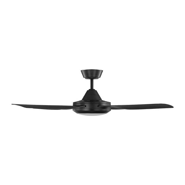 Eglo Bondi 48" 122cm Ceiling Fan with 20W LED CCT Light - Black - The Blue Space