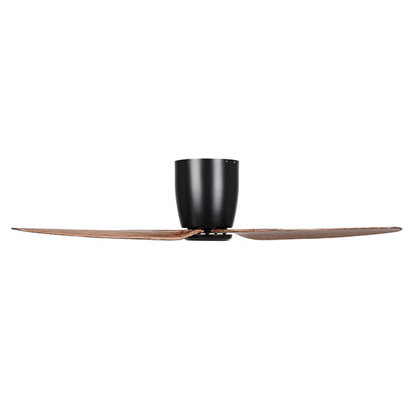 Eglo Seacliff 44" 112cm DC Ceiling Fan - Black with Light Walnut finish - The Blue Space