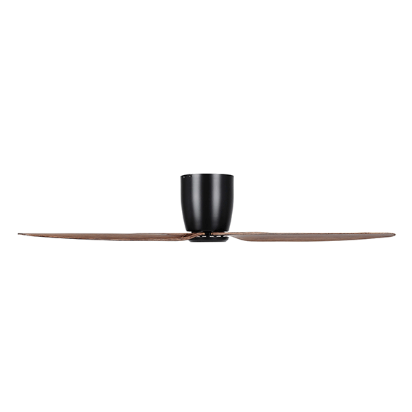 Eglo Seacliff 52" 132cm DC Ceiling Fan Black with Light Walnut