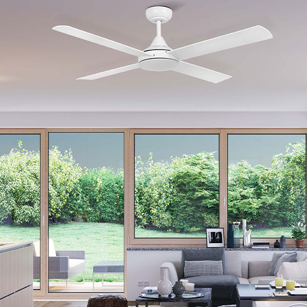 Eglo Stradbroke 48" 122cm DC Ceiling Fan with 20W LED CCT Light - Black - The Blue Space