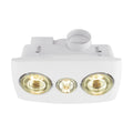 Eglo Vesuvius 2 Bathroom Heater 3 in 1 Exhaust Fan Light in White - The Blue Space