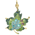Enchanted Fairyland Leaf Open Ring Charm (Goldtone)