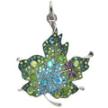 Enchanted Fairyland Leaf Open Ring Charm (Silver Ox)