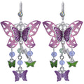 Enchanted Garden Flutterby Leverback Earrings (Sterling Silvertone)