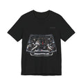 Engine Bay Graphic Tee — Twin-Turbo Motor Illustration T-Shirt | MPM Tuning Design
