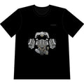 Engine Blueprint T-Shirt — Automotive V8 Parts Illustration Tee