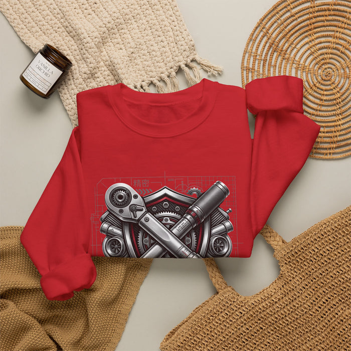 Engine Pistons Crewneck Sweatshirt — Precision Matters | MPM Tuning Design