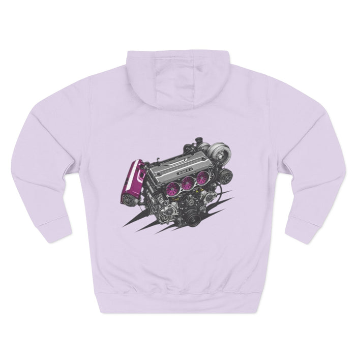Engine VTEC Graphic Hoodie — Racing Motor Back Print Fleece | MPM Tuning Design