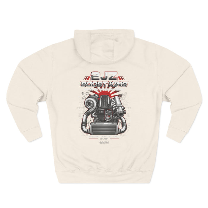 Engineered Torque Hoodie — 2JZ Boosted Racing Graphic Fleece | MPM Tuning Design