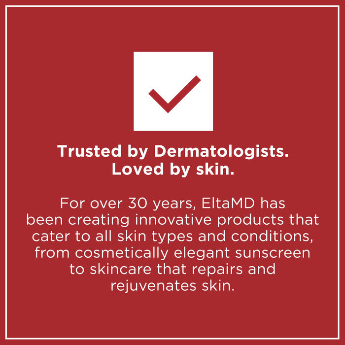 Red square with white number '1' and text 'Dermatologist Recommended Professional Sunscreen Brand' on a white background