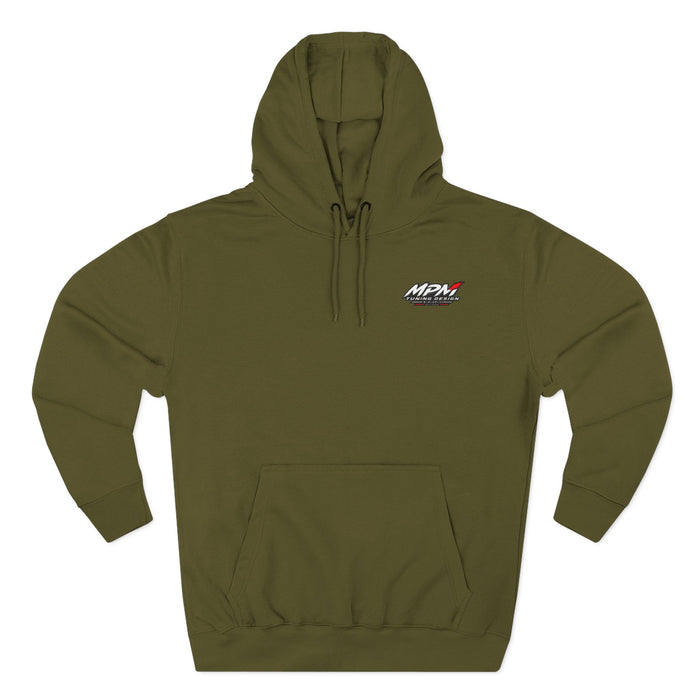 Exhaust System Diagram Hoodie — Full Titanium Car Parts Fleece | MPM Tuning Design