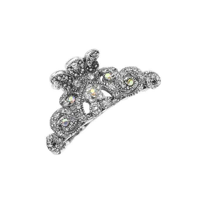 Fairy Garden Small Hair Claw Clip (Silver Ox)