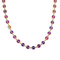 Fantasia 8mm Beaded Necklace (Goldtone/Mystic Iridis)