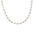 Fantasia 8mm Beaded Necklace (Sterling Silvertone/Dragon Green)