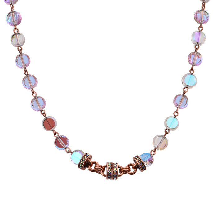 Fantasia Crystal Magnetic Interchangeable Necklace (Copper Ox/Violet)