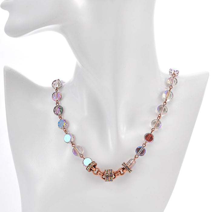 Fantasia Crystal Magnetic Interchangeable Necklace (Copper Ox/Violet)