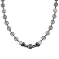 Fantasia Crystal Magnetic Interchangeable Necklace (Hematite/Stormy Grey)
