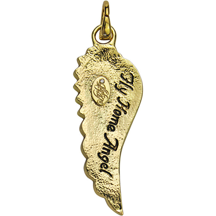 Fly Home Angel Open Ring Charm With FREE Hidden Treasures Bracelet (Goldtone)