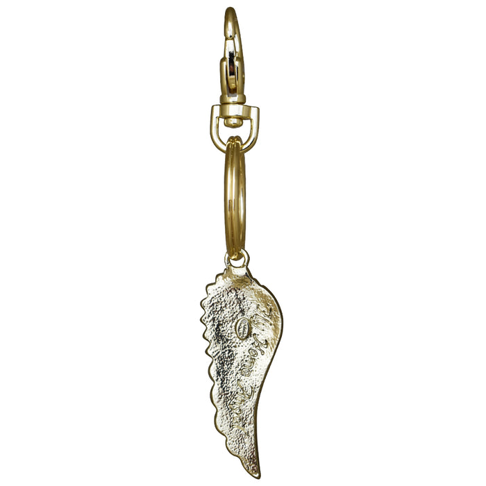 Fly Home Angel Wing Key Chain Charmer (Goldtone)