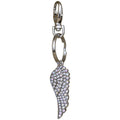 Fly Home Angel Wing Key Chain Charmer (Silvertone)