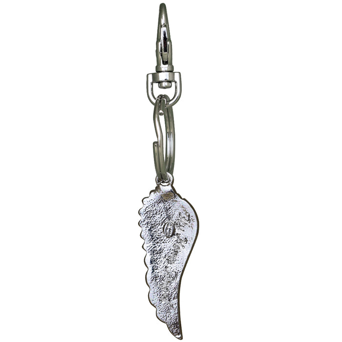 Fly Home Angel Wing Key Chain Charmer (Silvertone)