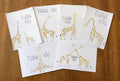 Giraffe Thank You Cards