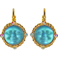 Glass Seaview Moon Magic Leverback Earrings (Goldtone/Sphinx)