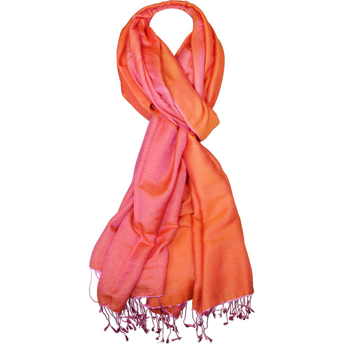 Goddess Pashmina Silk Shawl (Cosmic Sunset)