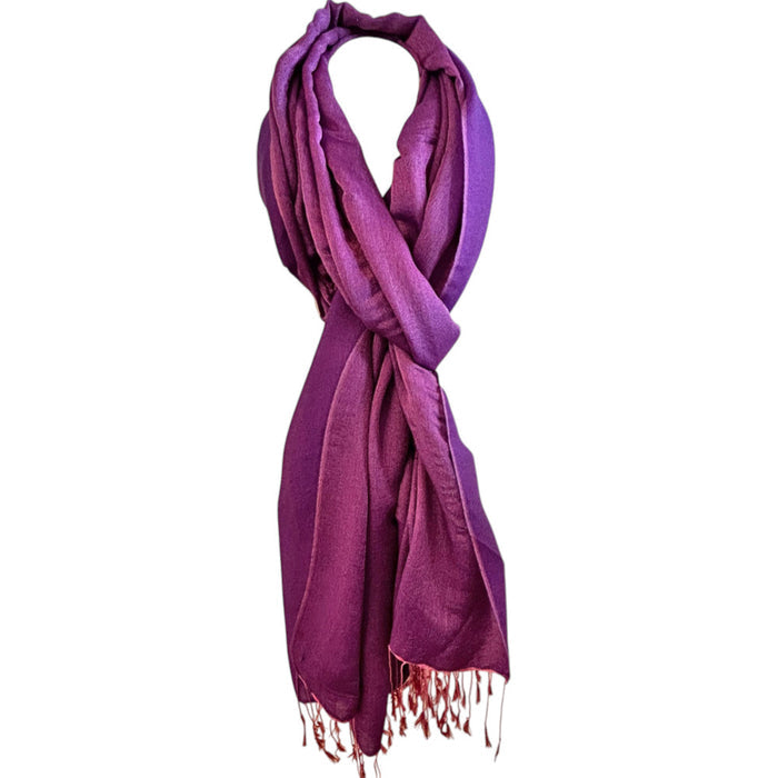 Goddess Pashmina Silk Shawl (Orchid Mist)