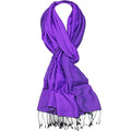 Goddess Pashmina Silk Shawl (Purple Mist)