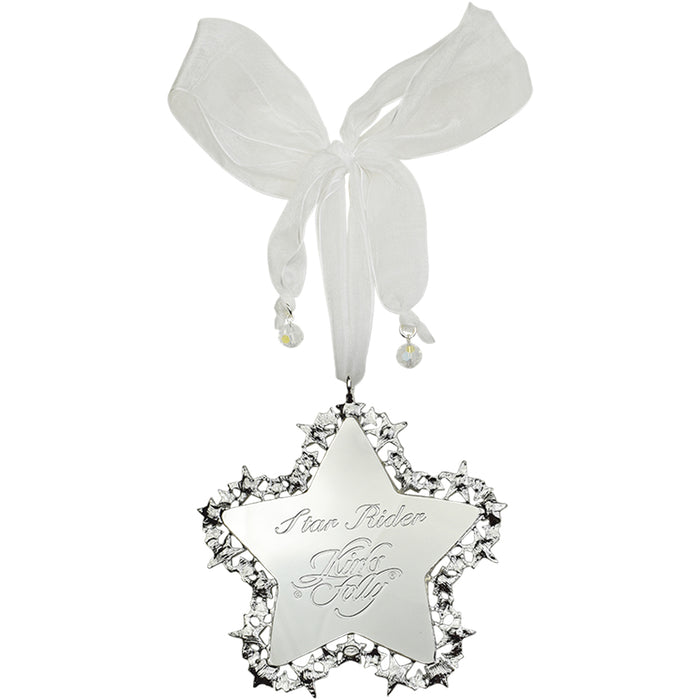 Goddess Seaview Star Rider Ornament (Sterling Silvertone)