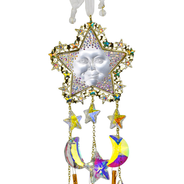 Goddess Seaview Star Rider Wind Chime (Goldtone)