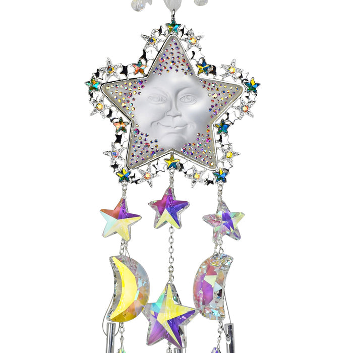 Goddess Seaview Star Rider Wind Chime (Sterling Silvertone)