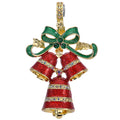 Happy Holiday Bells Magnetic Enhancer (Goldtone)