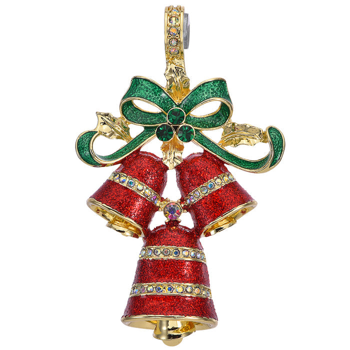 Happy Holiday Bells Magnetic Enhancer (Goldtone)