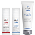Eltma MD skincare products on a white background with a 10% off badge.