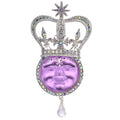 Illusion Venus Seaview Moon Queen Of Fairyland Pin Pendant (Sterling Silvertone/Violet)