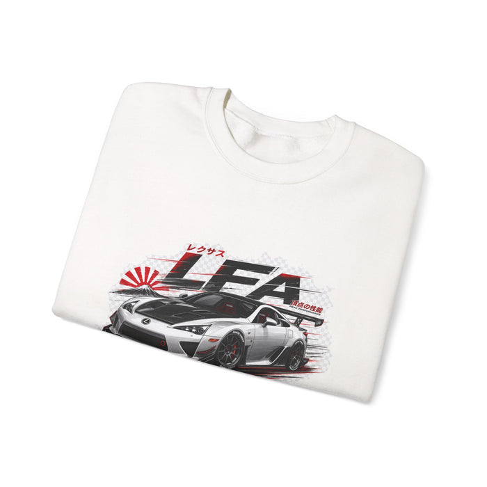JDM Racing Car Crewneck Sweatshirt — LEA Sports Car Graphic | MPM Tuning Design