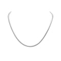 Joyful Delight 3mm Snake Chain 18" Necklace (Sterling Silvertone)