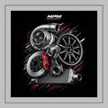 Keep It Manual Garage Culture Pillowcase — Gearbox Driver Pillow Cover | MPM Tuning Design